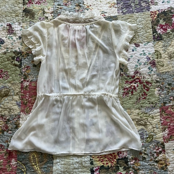 Converse One Star Beautiful off white Sheer Top - Picture 5 of 6